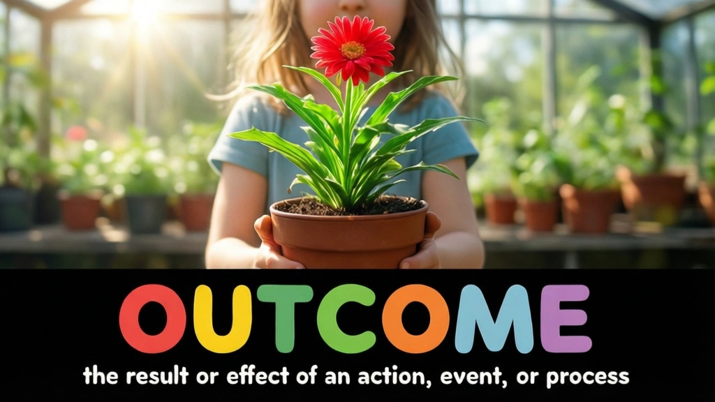 English Illustration for outcome